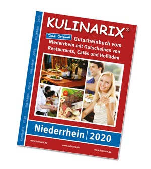KULINARIX-Gutscheinbuch vom Niederrhein mit Gutscheinen von Restaurants, Cafés und Hofläden - Foto: Niederrhein Werbung GbR