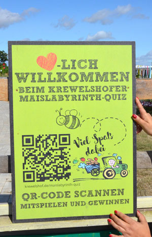 QR-Code zum Quiz des Labyrinths, Foto: Henri Grüger/pp/Agentur ProfiPress