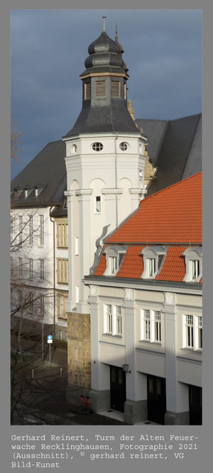 Turm der alten Feuerwache Recklinghausen, Foto: Gerhard Reinert, VG Bild-Kunst