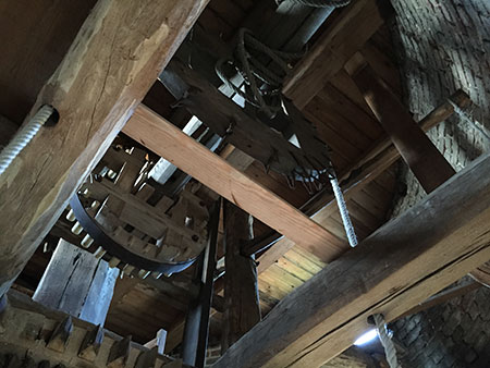 Traditioneller Mühlenantrieb, Foto: Mühlenverein Lohmühle
