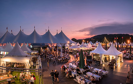 Sonnenuntergang beim Zeltfestival Ruhr, Foto: Ingo Otto