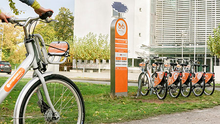 Die Räder von metropolradruhr gibt es im ganzen Ruhrgebiet, Foto: nextbike Deutschland