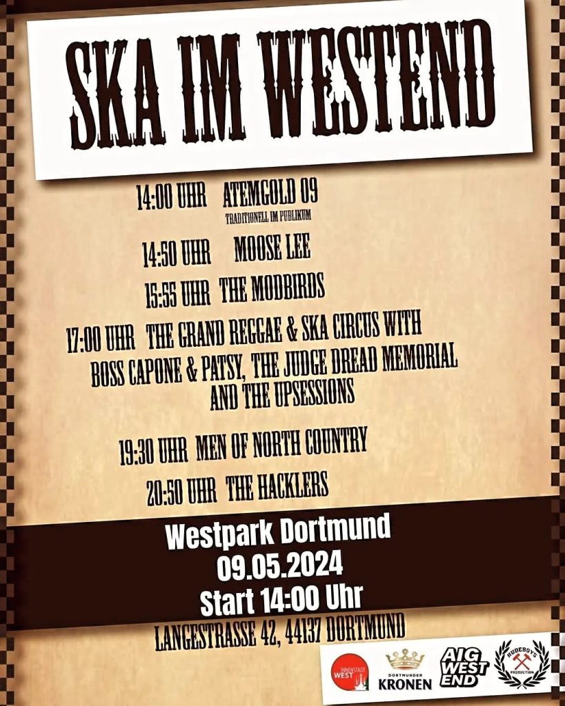 Plakat des Ska-Line Ups Bild: Westparkfest/Ska im Westend